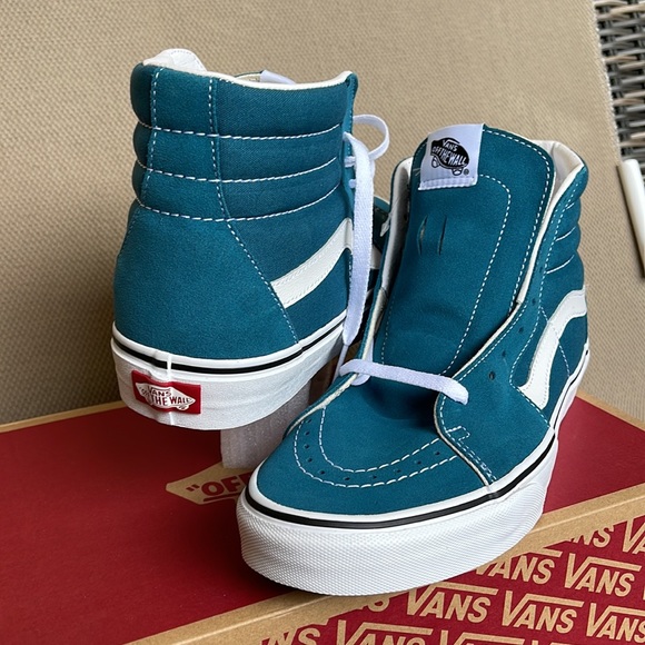 Vans Sk8-Hi Blue Coral / True White MENS - Picture 10 of 16